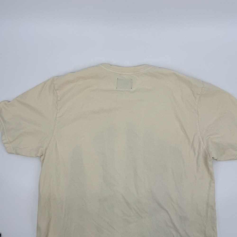 INAKA Medium Graphic T Shirt Cream Streetwear Athletic Logo Tee Unisex Fitness - Picture 7 of 11